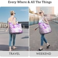 thumbnail image 5 of 22 Inch Oversized Travel Bag Lightweight Canvas Weekender Duffel with Multi Pockets, Animal Print, 5 of 5