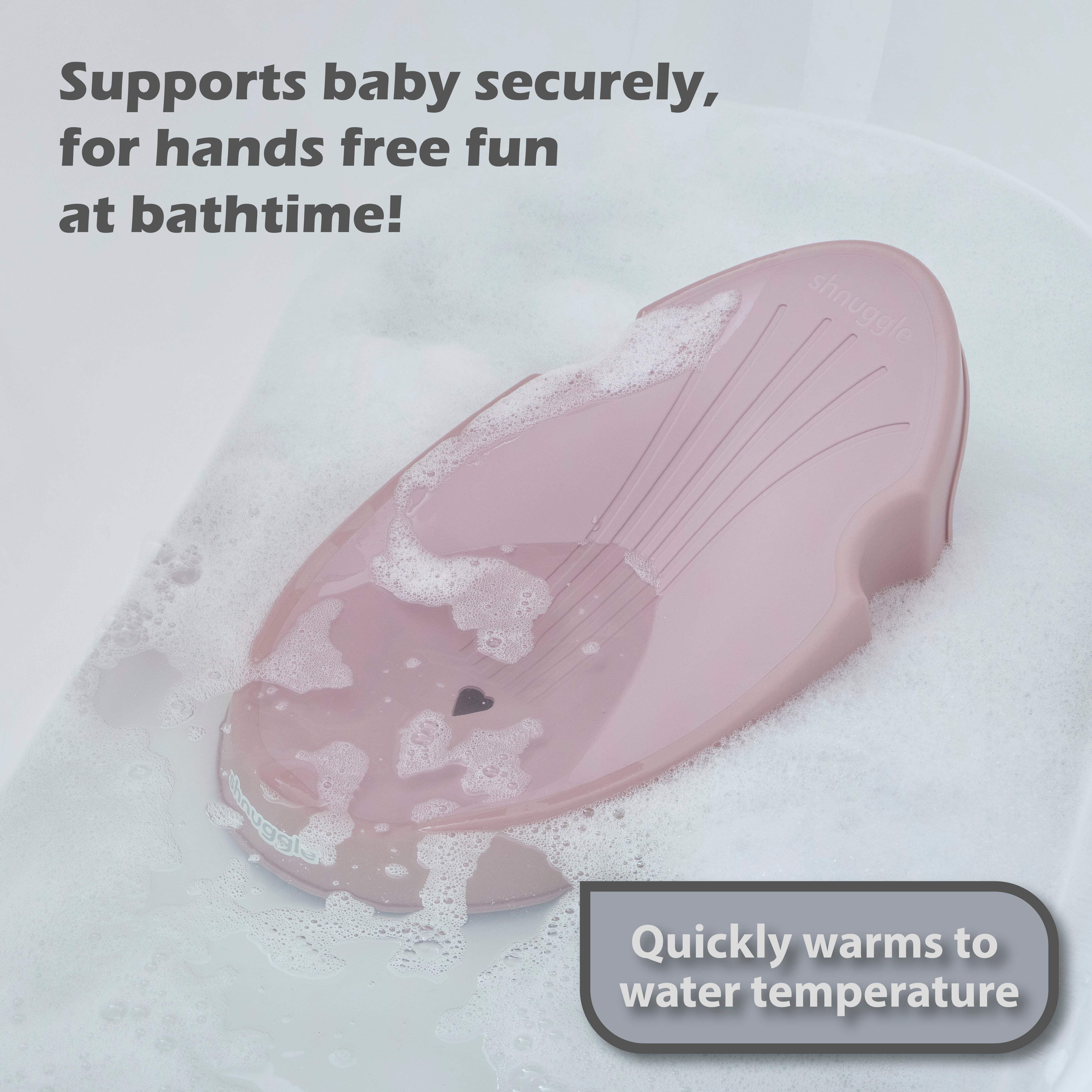 Shnuggle Newborn Baby Bath Support | Ergonomic, Non-Slip  Quick-Dry | From 0-6 months