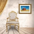 thumbnail image 3 of Jaynes Gallery 24x17 Gold Ornate Wood Framed with Double Matting Museum Art Print Titled - Canada-Alberta-Vulcan Red barn in winter, 3 of 4