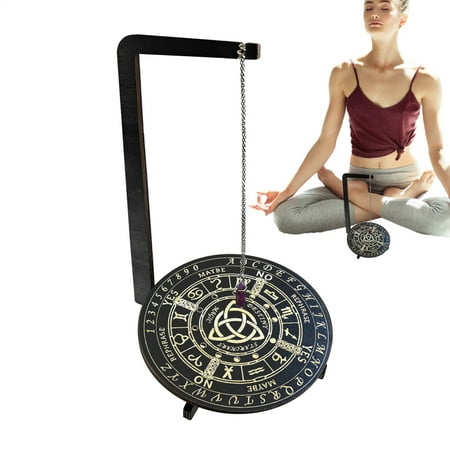 AITOCO Divination Board Wooden Pendulum Altar Board Mystic Ritual Vertical Metaphysical Witch Supplies For Meditation Spiritual Cleansing Tarot Reading Altar Setup honest