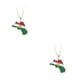 thumbnail image 2 of Qarigey Aleación elegante y única que capta la atención con collar con colgante de bandera de tarjetas de Kurdistán, plata plata 2Conjunto, 2 of 6