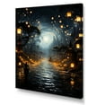 thumbnail image 2 of Designart "Sea of Lanterns Japanese Festival Celebration II" Cityscapes Canvas Wall Art, 2 of 5