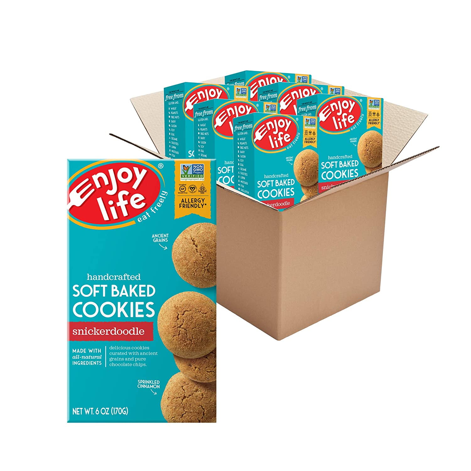 Enjoy Life Snickerdoodle Soft Baked Cookies, Soy Free, Dairy Free, Non