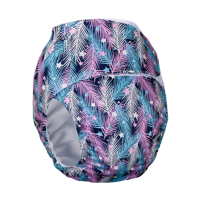 Milaget Adjustable Adult Cloth Diaper Portable Maximum Absorbency Overnight Washable for Blue