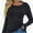 Black, variant on Long Sleeve T Shirts for Women Ribbed Knit Basic Tops Casual Slim Fitted Tee Tshirts
