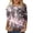 Purple, variant on PMVFHDE Womens Tops Quarter Sleeve Crewneck Loose Fit Sequin Casual Print T-Shirt