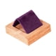 thumbnail image 5 of Soporte de madera para pendientes, exhibidor de pendientes, organizador de pendientes suave para regalo Morado oscuro, 5 of 7
