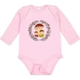 thumbnail image 3 of Inktastic Cottagecore Mushroom Wreath Girls Long Sleeve Baby Bodysuit, 3 of 5