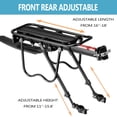 thumbnail image 3 of JOGGEIL Bike Rack Rear for Back of Bike with Fender, Universal Adjustable Bicycle Cargo Rack, Heavy Duty 110lbs Stable Carrier for Commuting & Panniers, 3 of 7