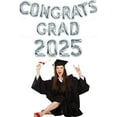 thumbnail image 4 of Graduation Balloons 16 Inch Silver Congrats Grad Balloons 16 Inch Silver 2025 Number Foil Balloons for 2025 Graduation Party Graduate Congratulations 2025 Congrats Grad Decorations, 4 of 12