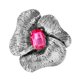 thumbnail image 3 of Broche para mujer Strade Fareast Limited prendedor de solapa moderno Rojo, 3 of 8