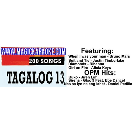 Magic Sing Tagalog 13 Newest Opm Pop Chip For Leadsinger Karaoke Microphone