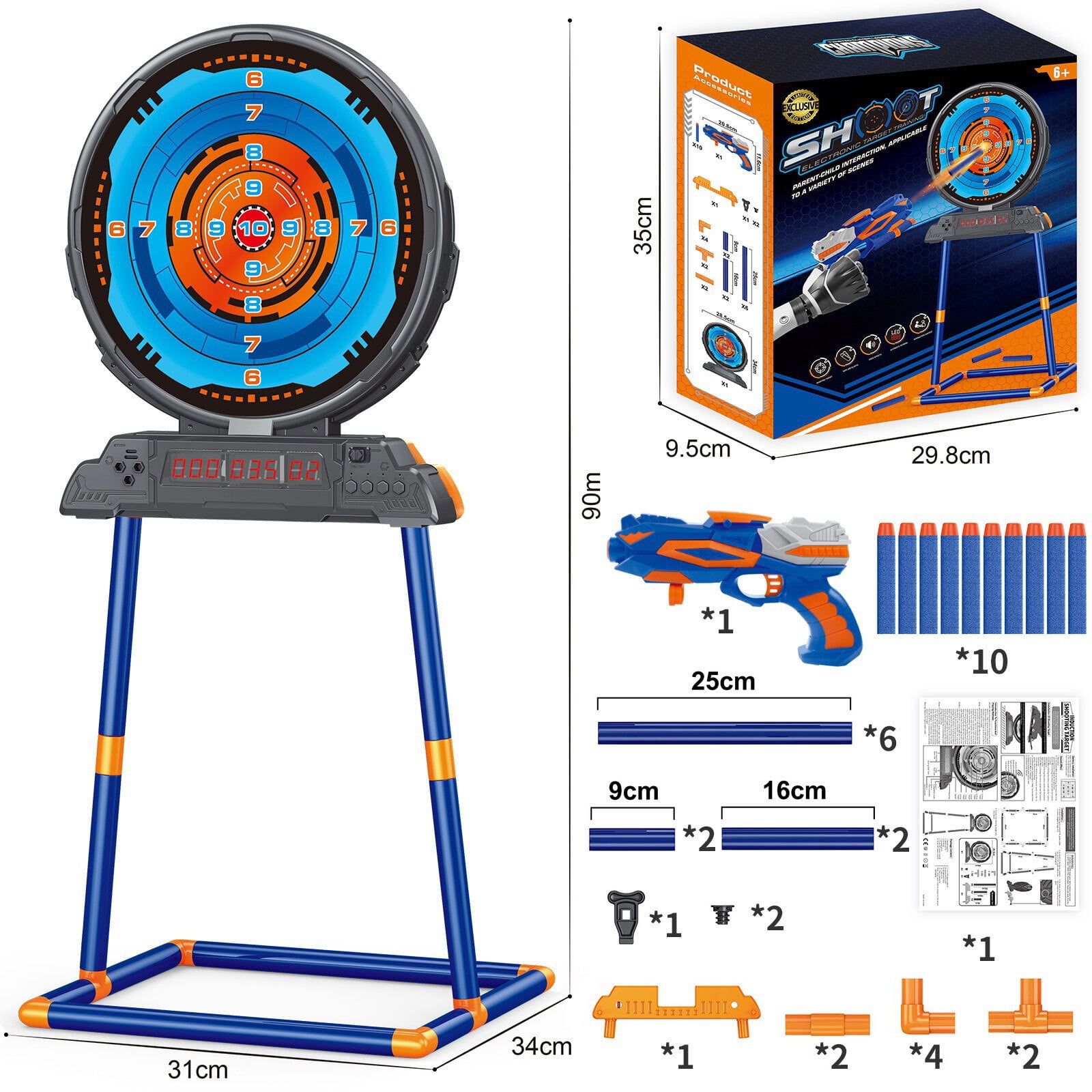 Freecat Digital Target Game for Boys, Shooting Practice, Kids Target Shooting Games Toys for 5-12 Year Old Boys