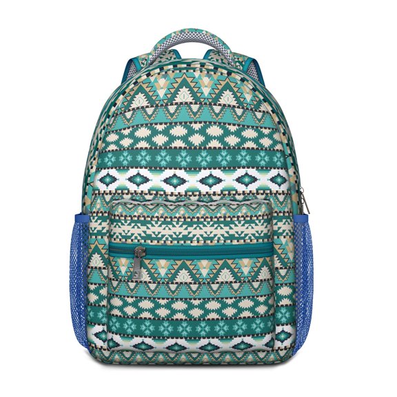 Ethnic Retro Waterproof School Backpack - Durable & Organized Storage for Commuters