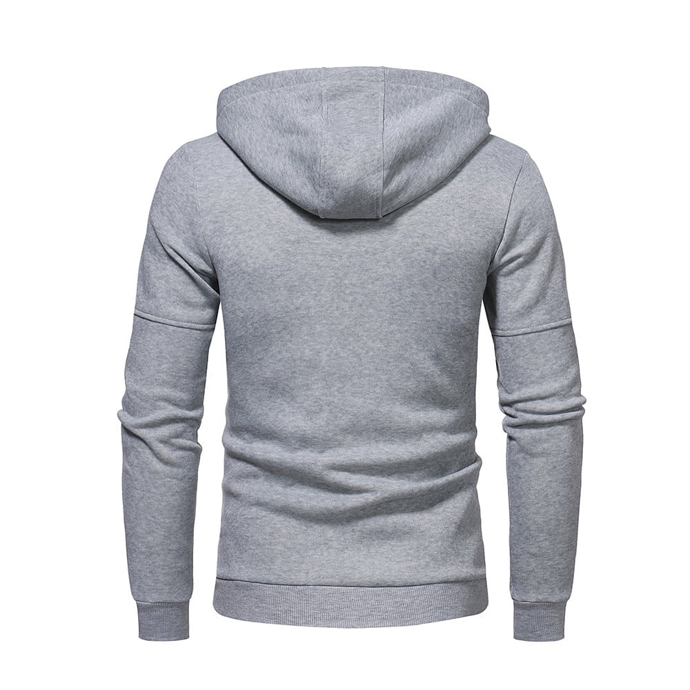 Sweat à Capuche Homme Patchwork Manches Longues - Veste Sport Ample Automne Hiver Avec Poches Et Capuche, Idéal Loisirs Et Grande Taille