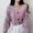 Purple, variant on Pyhlmscde Women's Cropped Chunky Cable Knit Long Sleeves Down Coat, Womens Tops, Cable Knit Sweater Women, Fall Clothes for Women