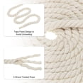 thumbnail image 3 of Uxcell 1/2"x16' Natural Twisted Cotton Rope 3 Strand Soft Craft Rope with Drawstring Bag Beige 2 Pack, 3 of 6