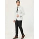 thumbnail image 4 of Blazer de hombre Slim Fit Lars Amadeus Traje de baile de graduación Abrigo deportivo blanco XXL, 4 of 6