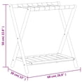 thumbnail image 4 of vidaXL Luggage Rack 26.8"x15"x22.8" Bamboo, 4 of 7