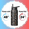 thumbnail image 4 of Halloween Stainless Steel 18oz Tumbler with Lid and Straw – Cute Skull Pumpkin Ghost Coffee Travel Mug – Insulated Cup Holiday Gift for Women Men, 4 of 6
