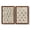 Barnwood Maple, variant on Vintage Blockprint I - Premium Framed Canvas 2 Piece Set - Ready to Hang