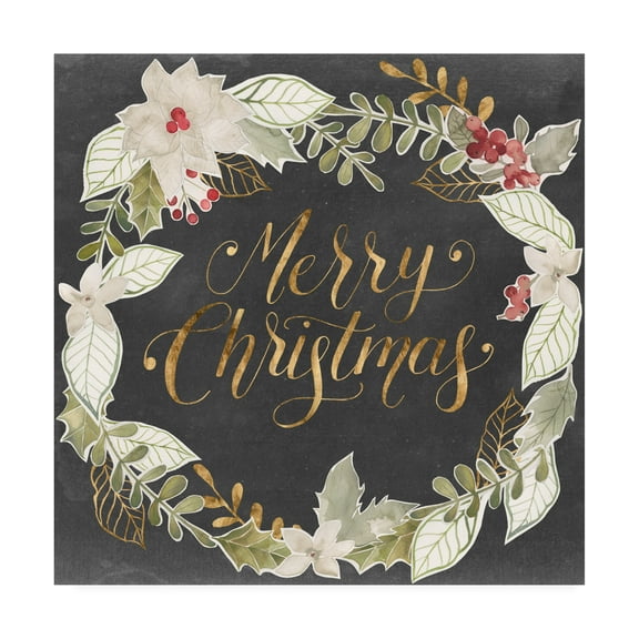 Trademark Fine Art 'Gilded Christmas I' Canvas Art by Grace Popp