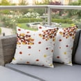 thumbnail image 4 of Thanksgiving Outdoor Pillow Covers 16"x16" Set of 2, Waterproof Throw Pillow Covers for Patio Furniture, Fall Maple Lea Farmhouse Autumn Decorative Cushion Pillowcases for Garden Porch Couch Sofa, 4 of 9