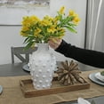 thumbnail image 3 of AuldHome Design Old-Fashioned White Hobnail Vase; Vintage Decor for Home, Office, Events, 3 of 9