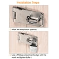 thumbnail image 6 of Silver Keyed Different Door Latch Hasp Lock with Padlock Screws by Holzlrgus, 6 of 6