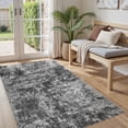 thumbnail image 6 of MICGEEK 3x5 Washable Area Rugs for Living Room, Modern Abstract Printed Rug, Vacuum-Friendly, Non Slip Indoor Rug for Bedroom Dining Room Home Decor Carpet, Dark Gray, 6 of 7