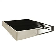 Castle Place 8 Inch King Metal Box Spring with Beige Linen Cover
