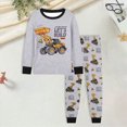 thumbnail image 2 of TOWED22 Toddler Kids Pajamas 2pcs Long Sleeves Pjs Sets Print PJs for Boys Girls Fall Winter Sleepwear 3 6 9 12 18 24 Months 2 3 4 5 6 7 8 9 Years(Yellow,2-3 Y), 2 of 5