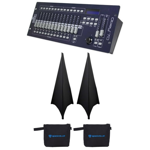 Chauvet DJ OBEY 70 Light/Fog DMX Lighting Controller Sensitive Joystick 2 Scrims