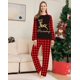 thumbnail image 3 of Family Matching Outfits 2023 Christmas Pajamas Set Cute Cartoon Print Adults Kids 2 Pieces Home Suit Baby&Dog Rompers Xmas Look, 3 of 3