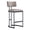 Taupe, variant on Juno Contemporary Modern Vegan Leather Metal Counter Stool in Taupe