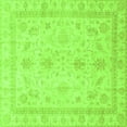 thumbnail image 1 of Ahgly Company Indoor Square Oriental Green Traditional Area Rugs, 8' Square, 1 of 4