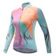 thumbnail image 2 of Maillot de ciclismo deportivo para mujer, con estampado de mariposas, transpirable, de secado rápido, de manga larga, para andar en bicicleta, servicio personalizado/al por mayor, 2 of 5