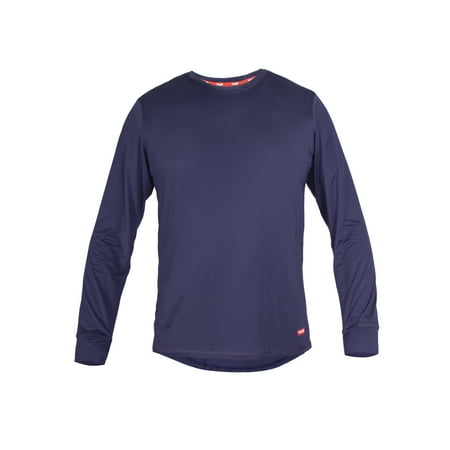 

Wrangler Men s Performance Moisture Wicking Base Layer Crew Neck Top With 4-Way Stretch and Drop Tail Hem