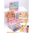 thumbnail image 3 of 72 colors Acrylic Paint Markers,Soft Brush Student Graffiti Painting Pens Set,Festival Gift DIY Art Markers, 3 of 9