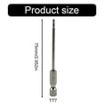 thumbnail image 5 of CPAN 75mm Hollow Torx Screwdriver Bit Hex Shank -T40 Tool For Exact Screw Unscrew, 5 of 9