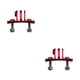 thumbnail image 3 of Inteprter Cámara deportiva Paracaidismo Casco Soporte de montaje fijo Escalada Esquí Trípode Adaptador de aleación de aluminio Reemplazo para Rojo 2piezas, 3 of 6