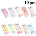 thumbnail image 1 of 10 Sheets Rhinestone Stickers Self-Adhesive Crystal Craft Sticker Jewel Stickers, 1 of 10