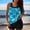 Multicolor_a, variant on Women Tankini Bathing Suit Fashion Print Slimming Effect Cut Out Accent Water Sports Ready Beach Perfect Multicolor M