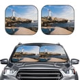 thumbnail image 2 of Sikiie Lighthouse Print Foldable Car Windshield Sun Visor, Car Window Sunshade Suitable for Sedan, SUV and Truck Car Accessories-Small, 2 of 6