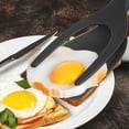 thumbnail image 6 of 1 Pcs 2 in 1 Grip and Flip Spatula Tongs, Egg Flipper Tong Fried Egg Double Spatula, Non-Stick Food Clip Egg Turner Pancake Fish French Toast Omelet Making for Home Kitchen Cooking Tool, 6 of 8