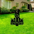 thumbnail image 4 of Handmadetneonsign Dogue De Bordeaux Dog Memorial Metal With Stake, Bordeaux Metal Name Sign Stake, Dog Metal Stake Decor 45289, 4 of 5