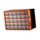 thumbnail image 5 of Cajón de almacenamiento, gabinete de almacenamiento, organización de garaje, caja de cuentas de múltiples rejillas, cajones de joyería, organizador de Cuadrícula pequeña naranja 30, 5 of 8