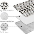 thumbnail image 5 of White Geometric Zigzag Circle Pattern Bathroom Rugs Sets 3 Piece,Toilet Cover Set,Absorbent Non Slip Bathroom Mats Sets with U-Shaped Contour Rug Toilet Rug Set, 5 of 5