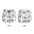 thumbnail image 3 of KLL Cute French Bulldog Pattern Shorts Women,Athletic Shorts High Waisted Running Shorts Pocket Sporty Short Gym Elastic Workout Shorts-XX-Large, 3 of 7