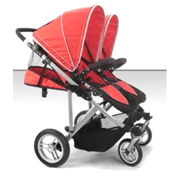 Stroll-Air DUO Double Stroller, Red